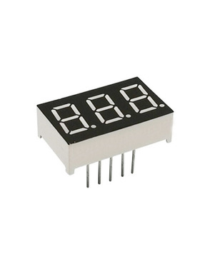 8字数码屏 0.36英寸 3位LED数码管 红色共阴 环保 耐高温胶 红光