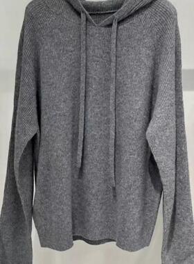 MM商场同款2025秋季新品慵懒百搭宽松连帽长袖针织衫女5GA133281Q