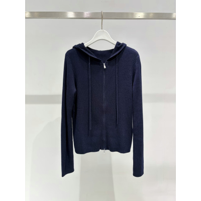 商场同款麦家2025冬新款休闲连帽百搭修身针织衫女上衣4G8232401