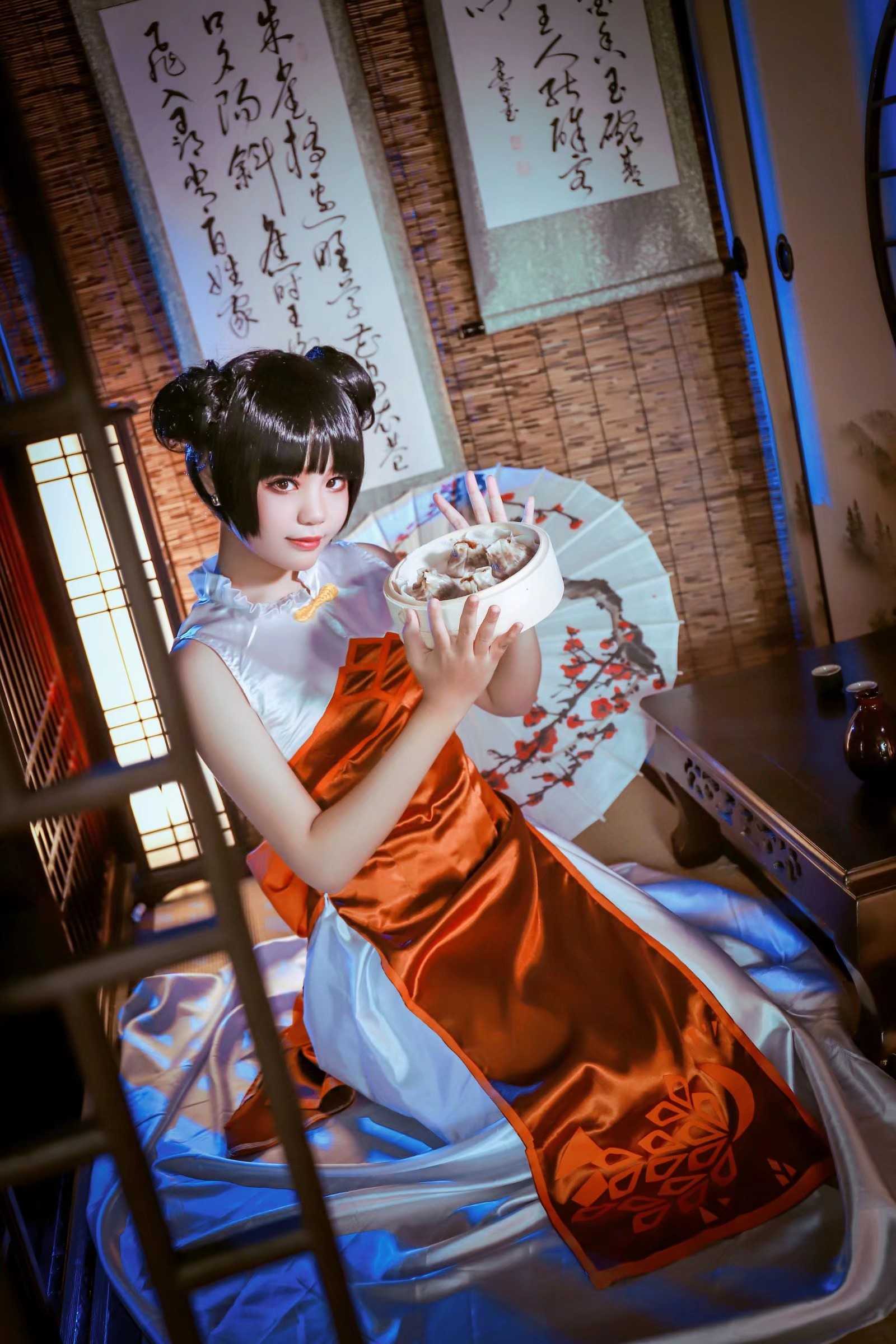 食物语cos aph美食女子设定王春燕cos 鲜肉笋丁烧卖 Cosplay服装