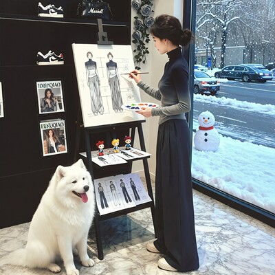 撞色渐层高领内搭打底针