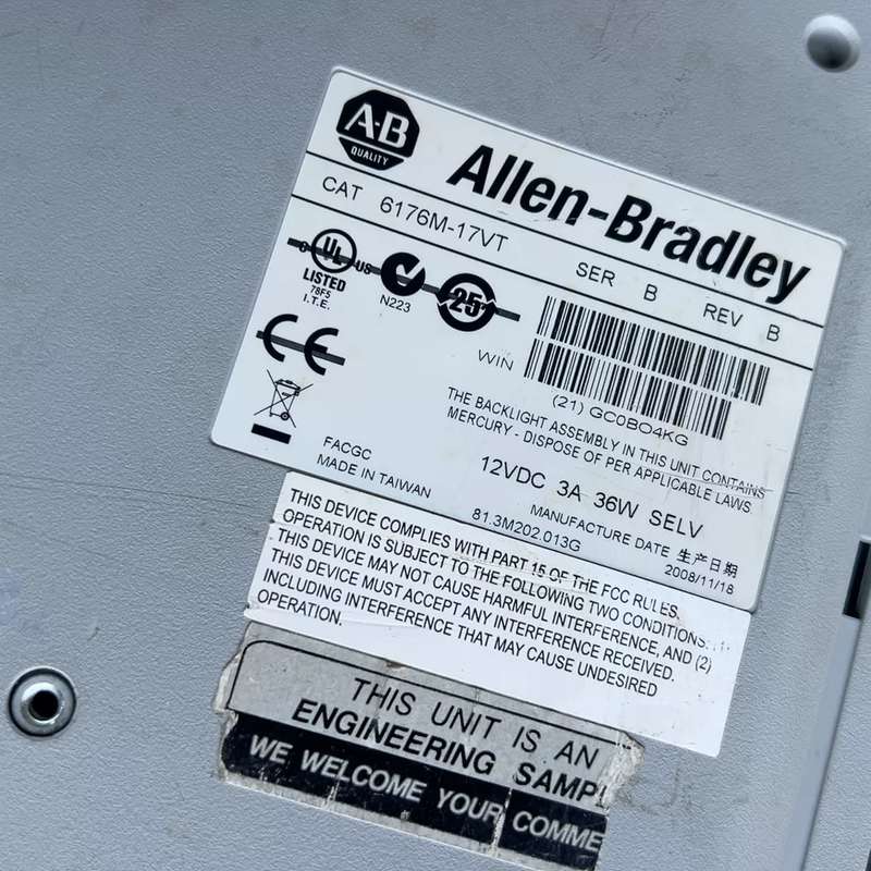 议价Allen-Bradley VersaView 1750M触可维修 - 实物图