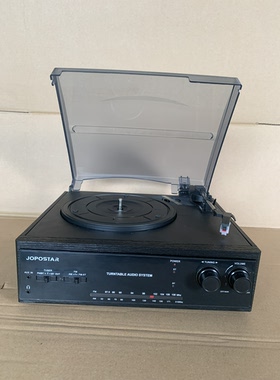欧洲仿古黑胶唱片机 留声机双向蓝牙木箱体收音机喇叭aux耳机孔
