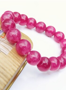 合成10mm爆花晶裂纹手链女士小清新女生闺蜜琉璃珠手串金店礼品