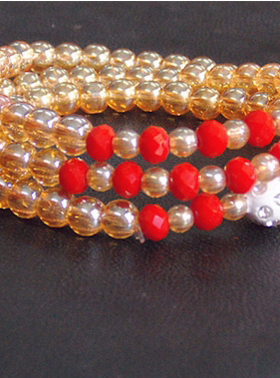 多圈琥珀转运珠小礼物水晶手链