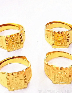 高档韩版饰品时尚风男士图腾戒指