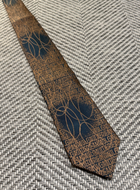 复古花纹丝绸领带男士商务正装咖色蓝色几何图案领带