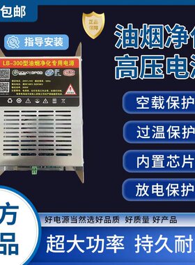 油烟净化器烧烤车专用电源高压净化机300w500w恒压智能款质保一年