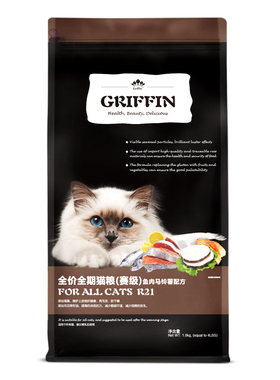 贵芬六种鱼K11幼猫奶糕A12成猫R21全期猫粮缓解泪痕美毛通用猫粮