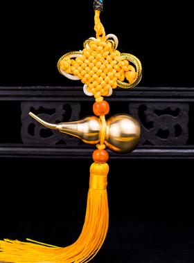 中国结铜葫芦门对门居家装饰挂件