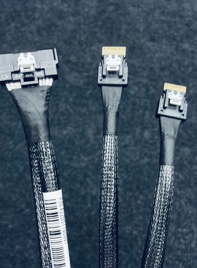 安费诺MCIO 8X转2*8654-4i 线44CM全新原装Amphenol