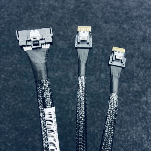 安费诺MCIO 8X转2*8654-4i 线44CM全新原装Amphenol