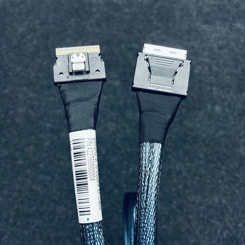 全新安费诺Amphenol SFF8654-8i转8611-8i线长78CM直头数据线