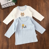 家居服上衣 小孔棉男宝宝打底套头衫 130码 小童纯棉柔软秋衣长袖