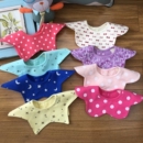 日系男女宝宝360度花瓣转圈围嘴婴儿纯棉防水围兜春秋防风围脖子