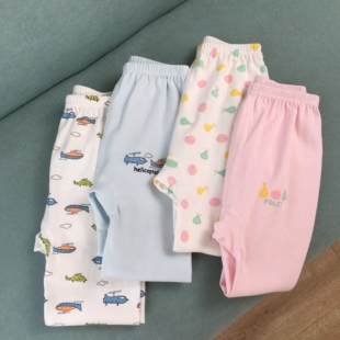 打底套装 100 秋冬季 无骨加裆男女童睡裤 160儿童纯棉磨毛秋衣秋裤