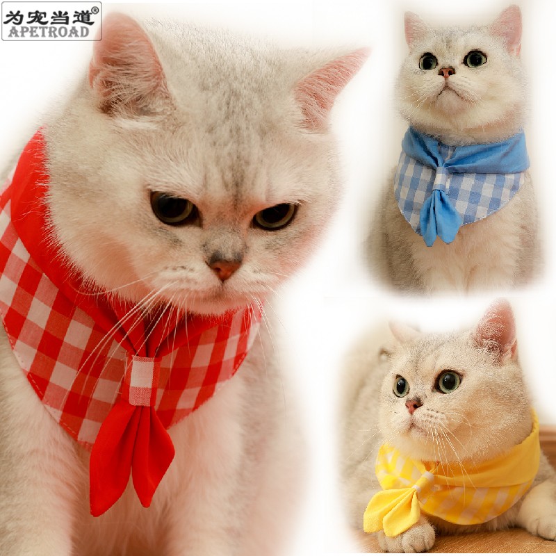 为宠当道口水巾可爱猫狗