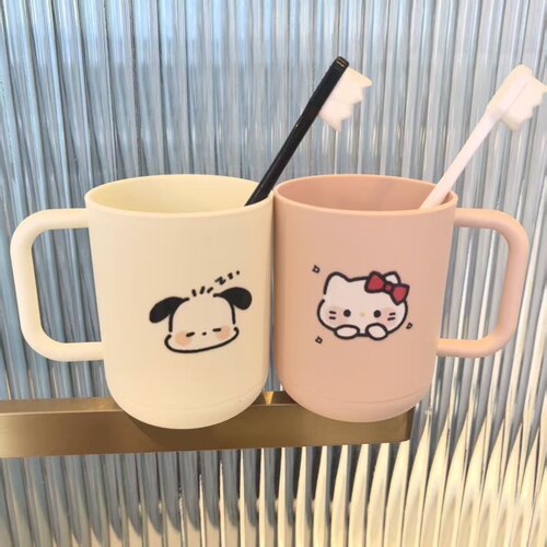 牙杯漱口杯哈喽kt猫咪 帕恰狗可爱高颜值简约家用学生