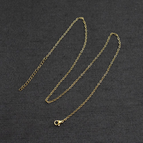 不锈钢金色diy链条百搭O字链