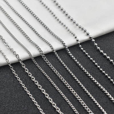 不锈钢防水diy单链条配链女