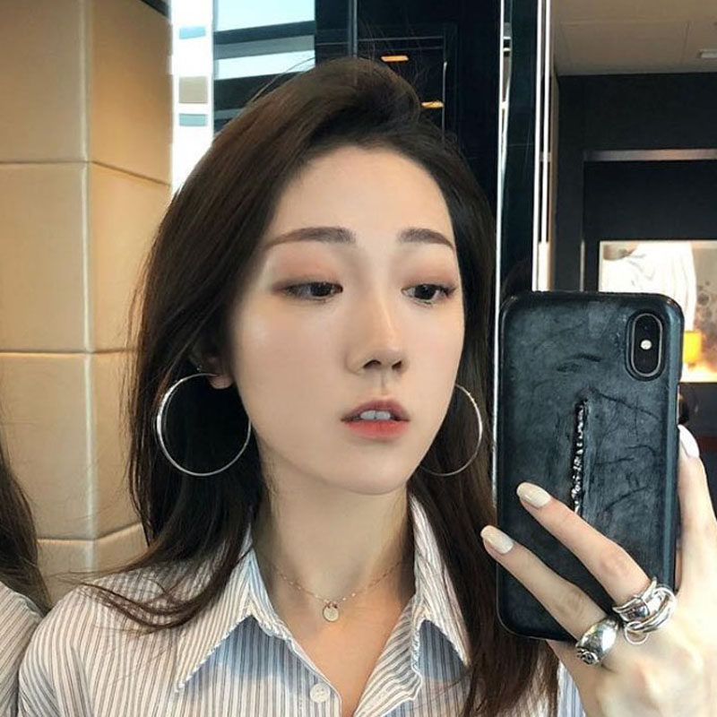 银色大圈圈耳环无耳洞耳夹女简约欧美耳夹金色哑黑色女大耳环耳饰,饰品/流行首饰/时尚饰品新,耳夹,淘宝优惠券,粉丝福利购,淘宝优惠卷