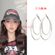 新款 双圈夸张欧美气质耳环时尚 百搭街拍耳饰无耳洞耳夹女简约耳饰