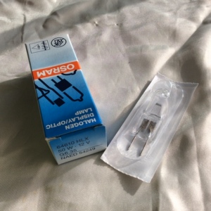 进口欧司朗OSRAM HLX 64610 12V50W BRL G6.35 裂隙灯 显微镜灯泡