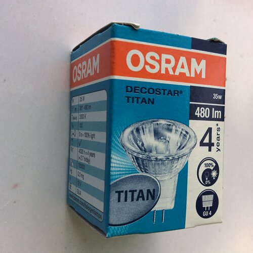 原装进口欧司朗46892 12V20W35W SP WFL MR11GU4卤素灯杯泡