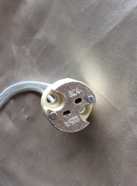 正品意大利原装进口G4GY5.3GZ5.3 VS324 00耐高温石英陶瓷灯座瓷