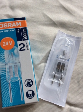 特价欧司朗OSRAM卤素卤钨米泡64445U 24V 50W GY6.35光学仪器灯泡
