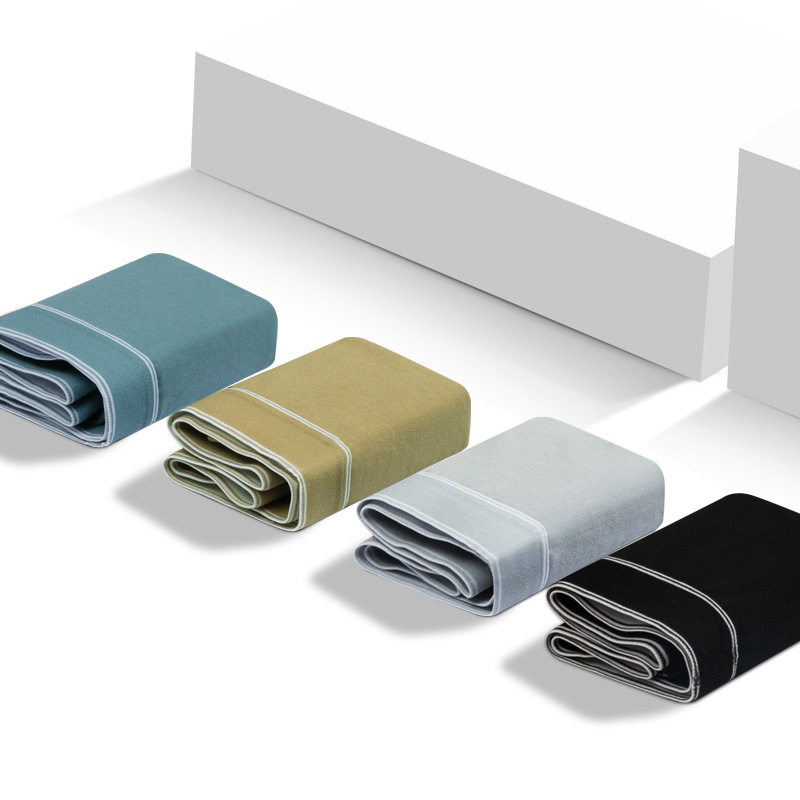 纯棉纯色男士内裤男平角裤中腰修身薄款抗菌透气吸汗四角短裤学生