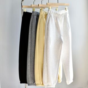 宽松休闲长裤 秋冬季 700g男女同款 特厚保暖棉质运动卫裤 百搭保暖裤