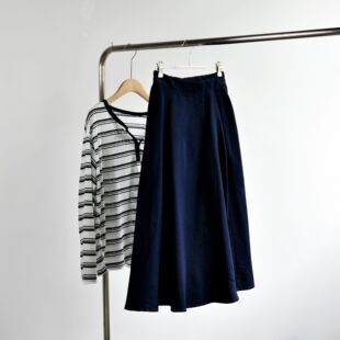 26夏女装 中长新天丝棉蓝牛仔A字百褶大摆半身裙子 天丝牛仔裙