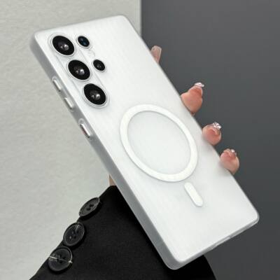 适用三星s26ultra手机壳新款瓦楞磁吸s25u保护壳套专用s24外十plus轻薄磨砂s23创意全包防摔samsungs25散热