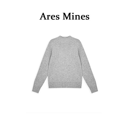 【盛朗熙Ares Mines】多彩旅行家 满分wool纯色圆领宽松打底毛衣