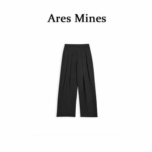 【盛朗熙Ares Mines】松弛边缘 慵懒格调垂感高腰魔术贴直筒西裤