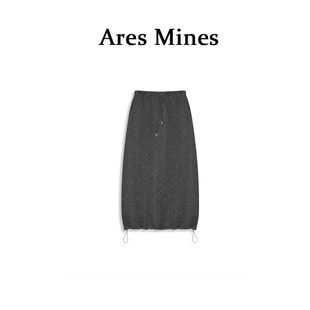 艺术美学 Mines 三角绗缝夹棉抽绳松紧腰半裙 盛朗熙Ares