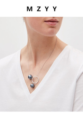 cos风格简约极简小众锁骨项链