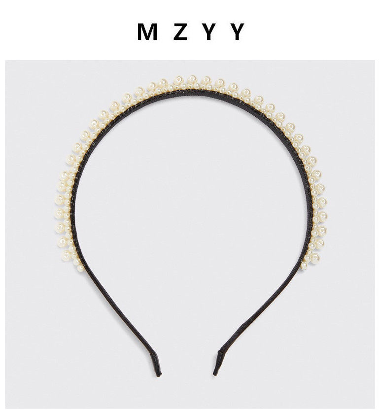 zara 珍珠复古发箍