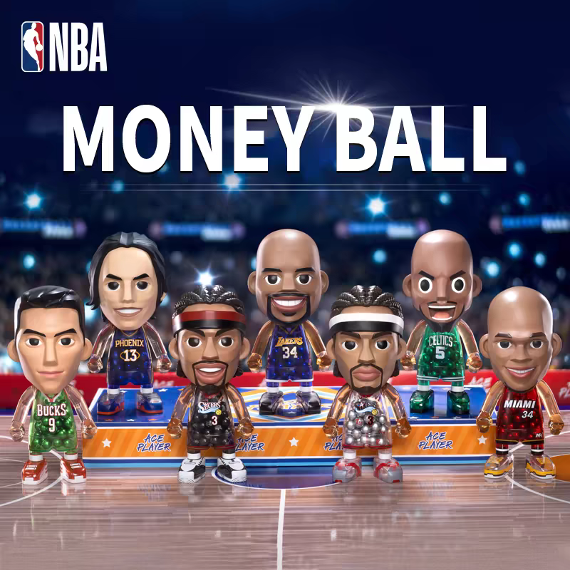 王牌化身NBA传奇中娃MoneyBall艾弗森加内特雷阿伦手办收藏送礼 模玩/动漫/周边/娃圈三坑/桌游 潮玩盲盒 原图主图