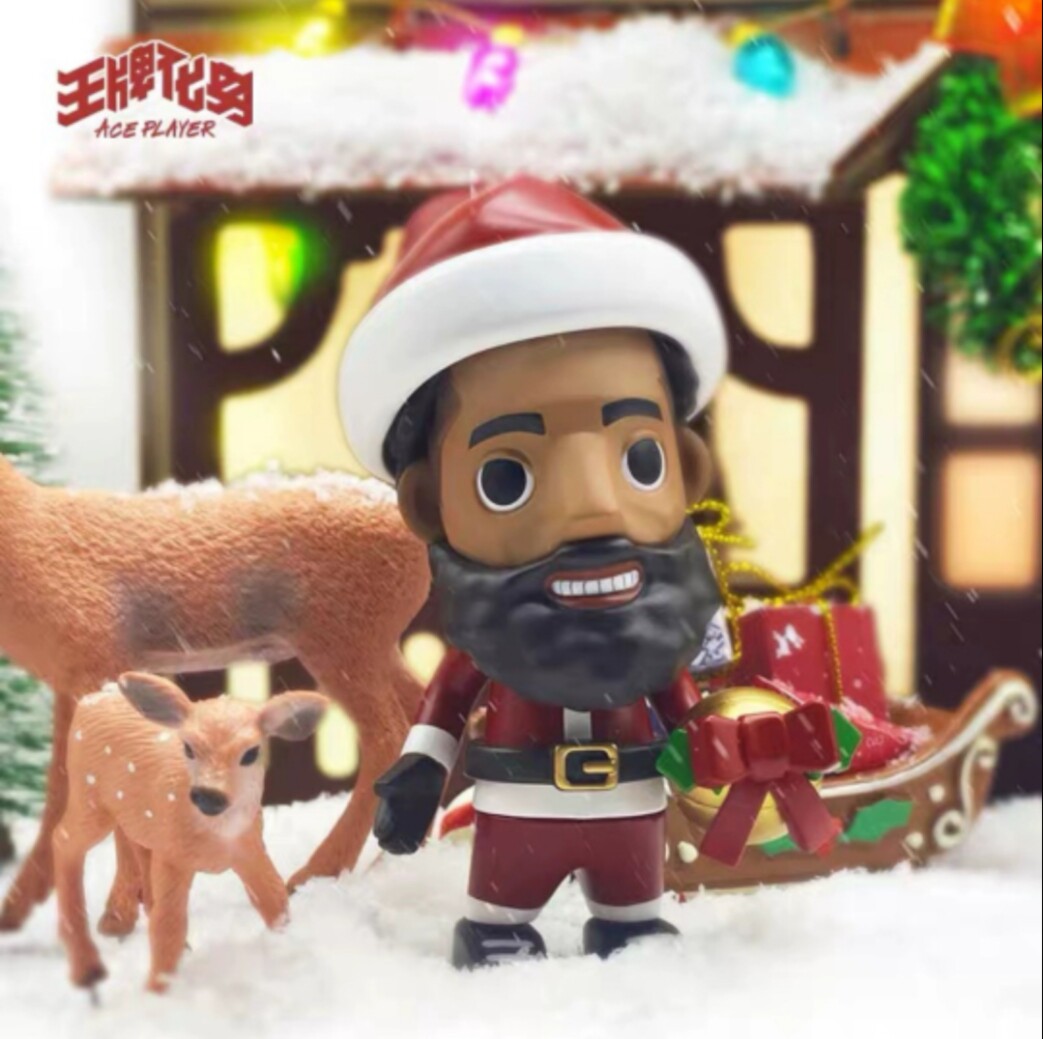 王牌化身哈登吊卡官网正品NBA球星手办 圣诞节专属限定限量送礼物