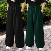 练功裤 春夏棉麻太极裤 健身裤 武术表演裤 男女宽松灯笼裤 亚麻瑜珈裤