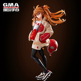 明日香手办新世纪福音动漫周边模型雕像玩具人偶摆件玩偶