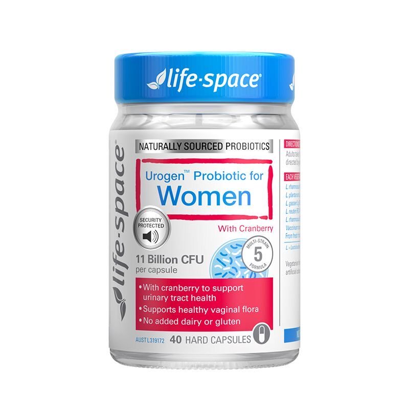 澳洲进口LifeSpace益倍适女性蔓越莓益生菌胶囊110亿40粒
