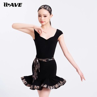 分体套装 2025新款 演出高级练功服女 夏季 wave未午拉丁舞服女童无袖