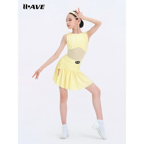 WAVE未午拉丁舞服【月纱小夜曲】夏季新款女童练功服舞蹈服套装