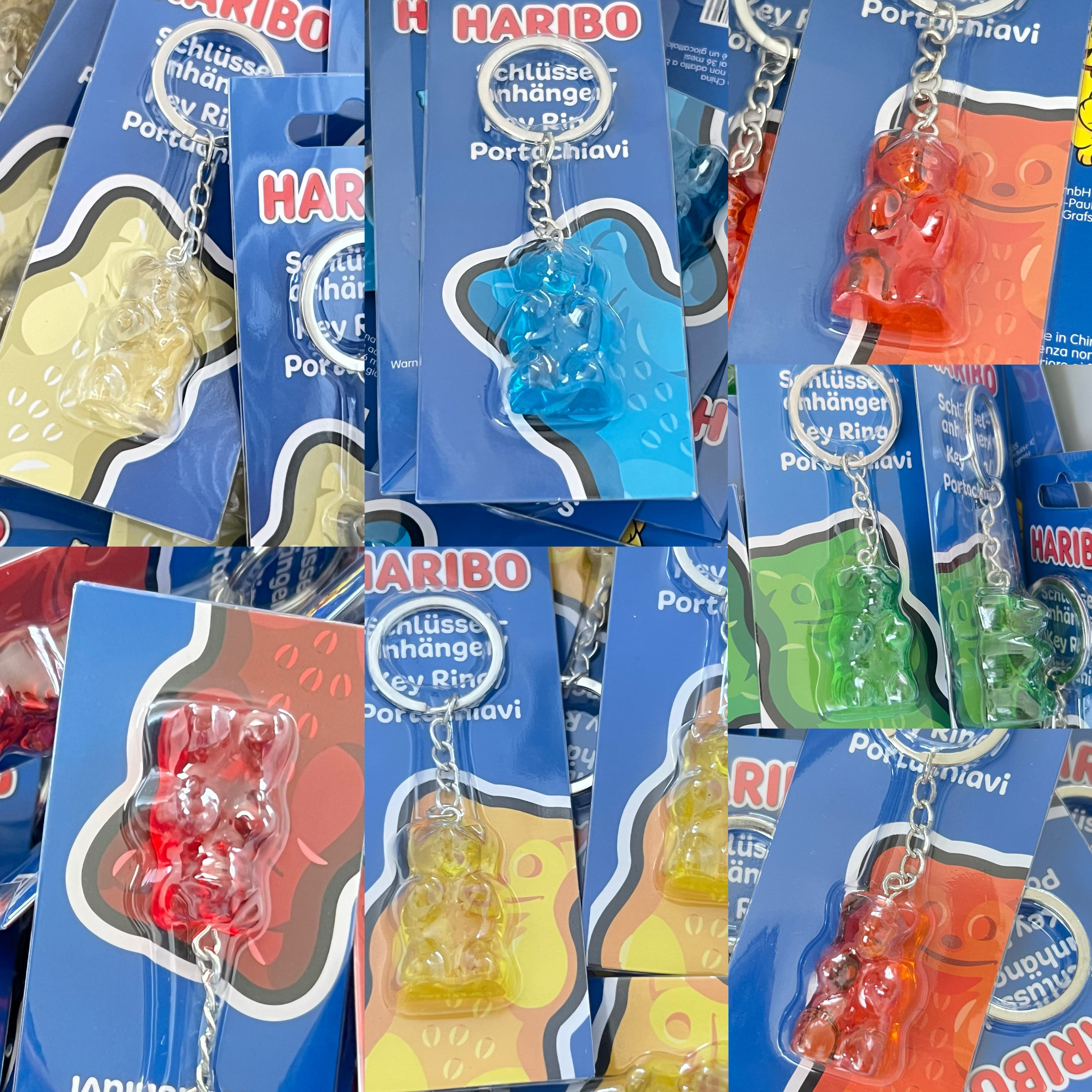 现货秒发德国国民小熊HARIBO哈瑞宝挂件周边钥匙扣挂件包挂颜色全