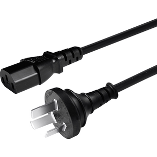 包尔星克EP3C-01台式电脑主机显示器电源线带插头三孔品字尾1.8米