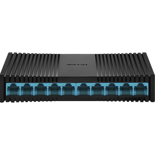普联TP-LINK TL-SF1010PM全百兆10口标准PoE交换机8口供电62W塑壳网络安防监控摄像头电源智能识别免配置国标