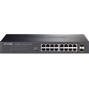 普联TP-LINK TL-SG2218P全千兆16口Web网管PoE交换机AP监控摄像头大功率PoE供电器SFP光口VLAN端口汇聚机架式